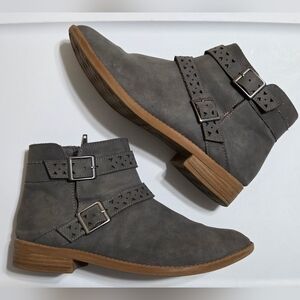 ​American Eagle Grey Coastal Western Moto Boho Ankle Boots - Size 8​
